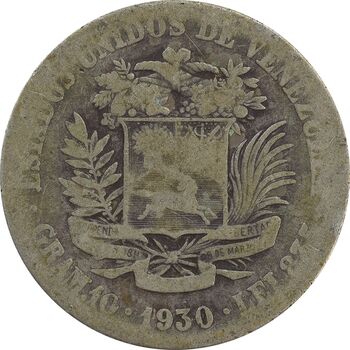 سکه 2 بولیوار 1930 - VF20 - ونزوئلا