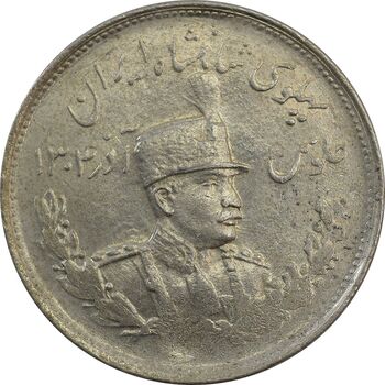 سکه 2000 دینار بدون تاریخ تصویری - گرفتگی قالب - MS63 - رضا شاه
