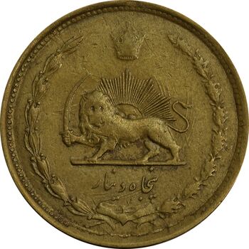 سکه 50 دینار 1335 برنز - EF45 - محمد رضا شاه