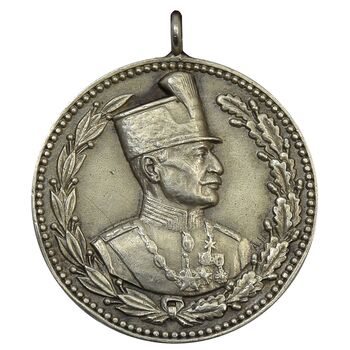 مدال نقره ثور - AU58 - رضا شاه