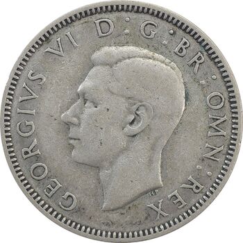 سکه 1 شیلینگ 1938 جرج ششم - تیپ 1 - EF40 - انگلستان