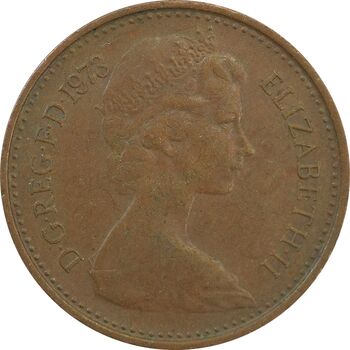 سکه 1/2 پنی 1973 الیزابت دوم - EF40 - انگلستان