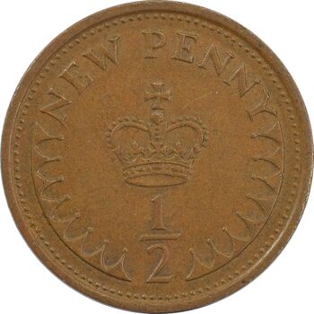 سکه 1/2 پنی 1976 الیزابت دوم - EF45 - انگلستان