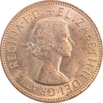 سکه 1 پنی 1964 الیزابت دوم - MS63 - انگلستان