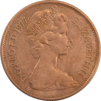 سکه 2 پنس 1977 الیزابت دوم - AU58 - انگلستان
