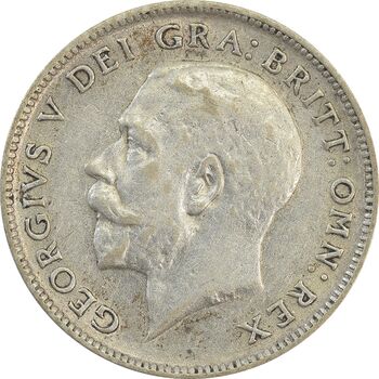 سکه 6 پنس 1924 جرج پنجم - AU58 - انگلستان