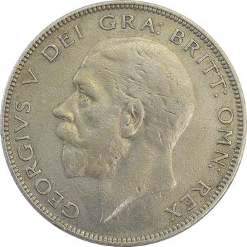 سکه 1/2 کرون 1936 جرج پنجم - AU50 - انگلستان