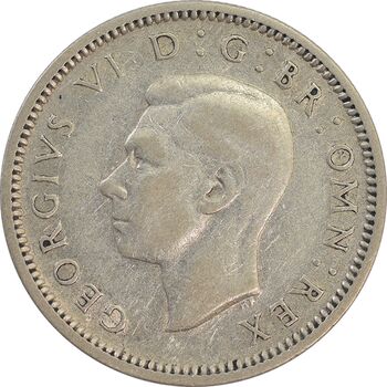 سکه 6 پنس 1939 جرج ششم - EF40 - انگلستان