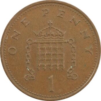 سکه 1 پنی 1988 الیزابت دوم - EF45 - انگلستان