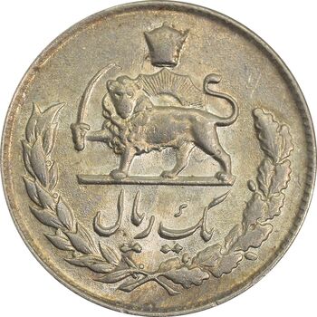 سکه 1 ریال 1335 - AU58 - محمد رضا شاه