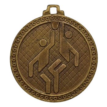مدال آویز بازی های آسیایی تهران 1353 (بسکتبال) - MS63 - محمد رضا شاه
