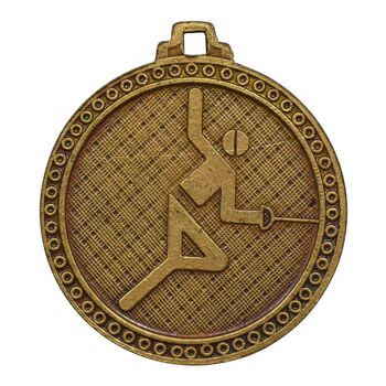 مدال آویز بازی های آسیایی تهران 1353 (شمشیر بازی) - MS62 - محمد رضا شاه