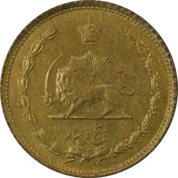 سکه 5 دینار 1316 برنز - AU58 - رضا شاه