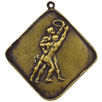 مدال برنز مسابقات کشتی 4 آبان 1340 - EF - محمد رضا شاه