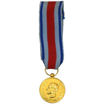 مدال آویزی 2500 سال شاهنشاهی ایران (روبان فابریک) - شب - EF - محمد رضا شاه