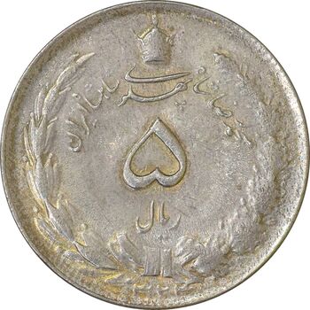 سکه 5 ریال 1324 - MS61 - محمد رضا شاه