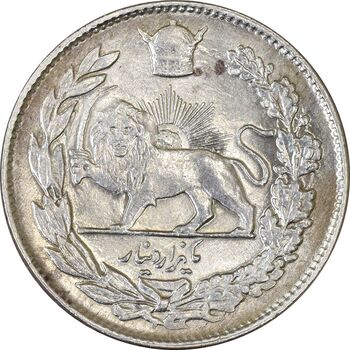 سکه 1000 دینار 1306 تصویری - MS64 - رضا شاه