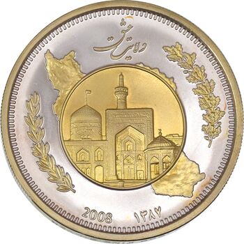 مدال یادبود ولایت 1387 (جعبه فابریک) - MS66 - جمهوری اسلامی