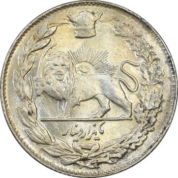 سکه 1000 دینار 1308 تصویری - MS63 - رضا شاه