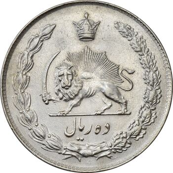 سکه 10 ریال 1343 (ضخیم) - EF45 - محمد رضا شاه