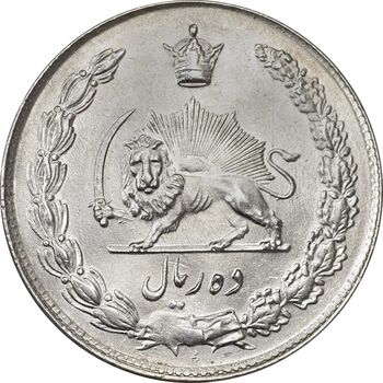 سکه 10 ریال 1343 (نازک) - MS62 - محمد رضا شاه