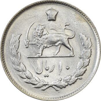 سکه 10 ریال 1354 - MS62 - محمد رضا شاه
