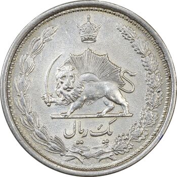 سکه 1 ریال 1313 - AU58 - رضا شاه