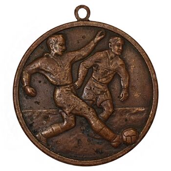 مدال برنز آویز ورزش فوتبال - EF - محمد رضا شاه
