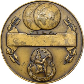 مدال یادبود مسابقات جهانی کشتی تهران 1352 - محمد رضا شاه
