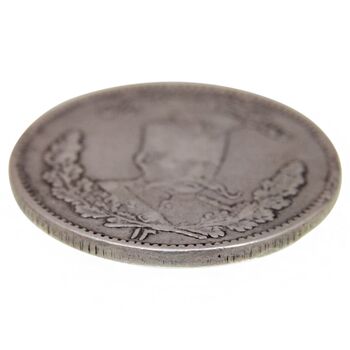 سکه 2000 دینار 13 (ارور تاریخ) تصویری - EF45 - مظفرالدین شاه