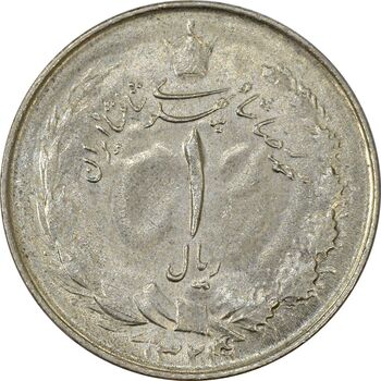 سکه 1 ریال 1324/3 سورشارژ تاریخ - MS61 - محمد رضا شاه