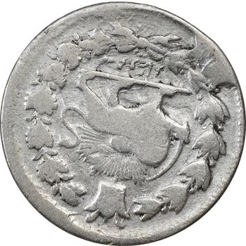 سکه 500 دینار بدون تاریخ خطی (چرخش 170 درجه) - VF30 - مظفرالدین شاه