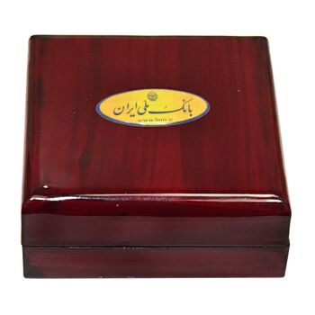 مدال نقره یادبود هشتاد و پنجمین سالگرد تاسیس بانک ملی ایران (با جعبه فابریک)  - UNC - جمهوری اسلامی