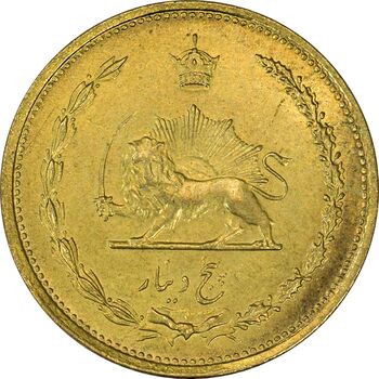 سکه 5 دینار 1319 برنز - MS63 - رضا شاه