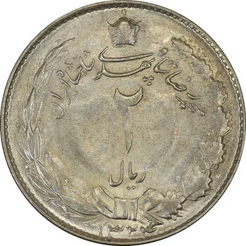 سکه 2 ریال 1324 - MS61 - محمد رضا شاه