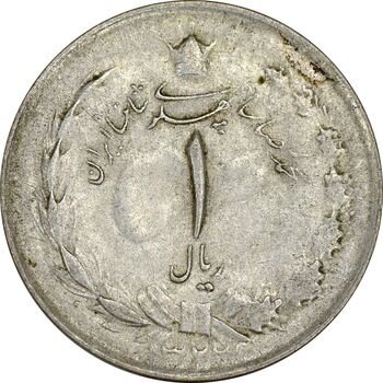 سکه 1 ریال 1323 - EF45 - محمد رضا شاه