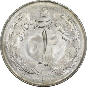 سکه 1 ریال 1323 - MS63 - محمد رضا شاه