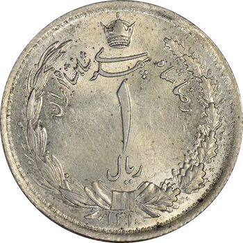 سکه 1 ریال 1310 - MS63 - رضا شاه