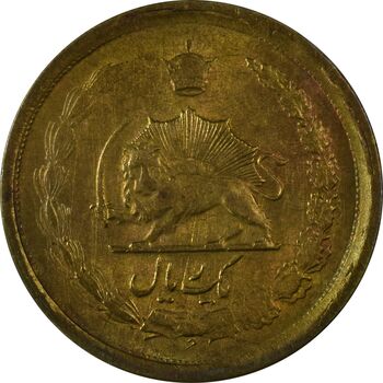سکه 25 دینار (یک ریال) 1329 (قالب اشتباه) - AU58 - محمد رضا شاه