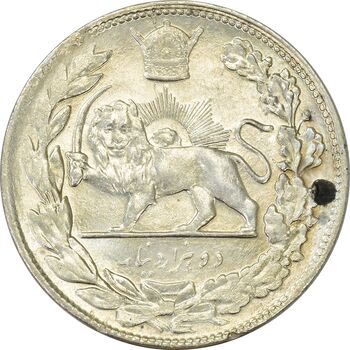 سکه 2000 دینار 1308 تصویری - MS62 - رضا شاه