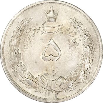 سکه 5 ریال 1313 - MS64 - رضا شاه
