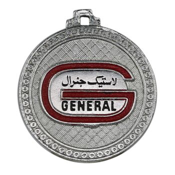 مدال تبلیغاتی لاستیک جنرال - UNC - محمد رضا شاه