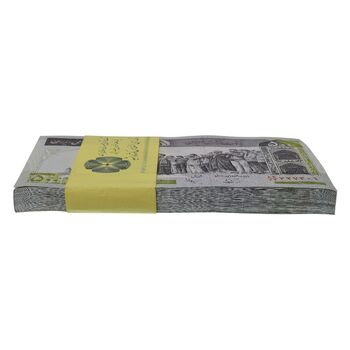 بسته اسکناس 500 ریال (نوربخش - عادلی) شماره بزرگ - امضاء کوچک - UNC - جمهوری اسلامی
