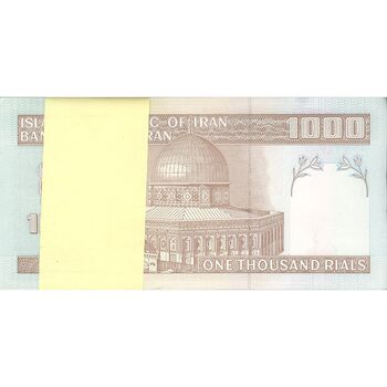 بسته اسکناس 1000 ریال (حسینی - شیبانی) - UNC - جمهوری اسلامی