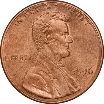 سکه 1 سنت 1996 لینکلن - MS62 - آمریکا
