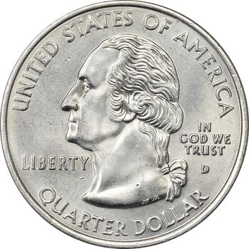 سکه کوارتر دلار 2000D ایالتی (کارولینای جنوبی) - MS62 - آمریکا