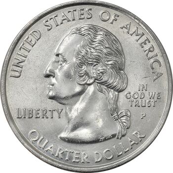 سکه کوارتر دلار 2007P ایالتی (یوتا) - MS61 - آمریکا