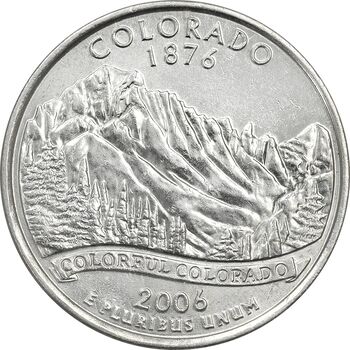 سکه کوارتر دلار 2006D ایالتی (کلرادو) - MS61 - آمریکا