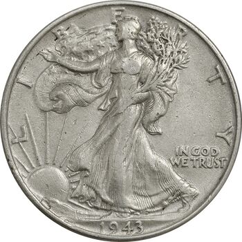 سکه نیم دلار 1943 نماد آزادی - EF45 - آمریکا