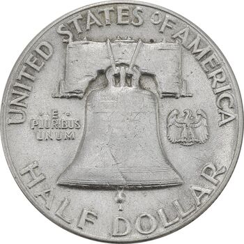 سکه نیم دلار 1948 فرانکلین - AU58 - آمریکا